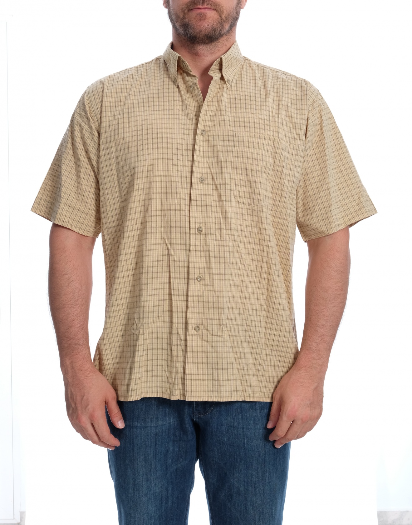 Мъжка риза с къс ръкав Flag Ship