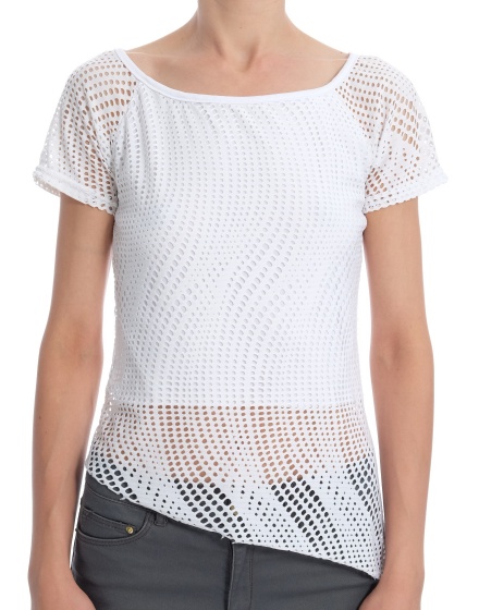 Дамска блуза с къс ръкав