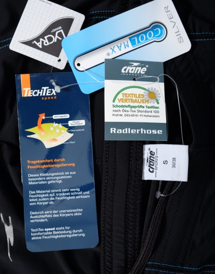 Къс клин за колоездене Crane Sports