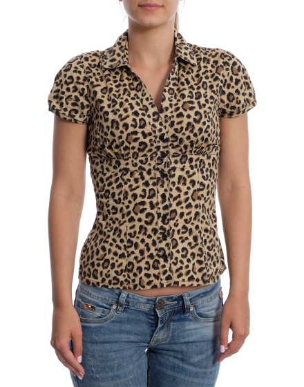 Дамска риза с къс ръкав H&M