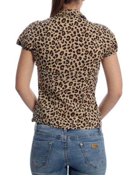 Дамска риза с къс ръкав H&M