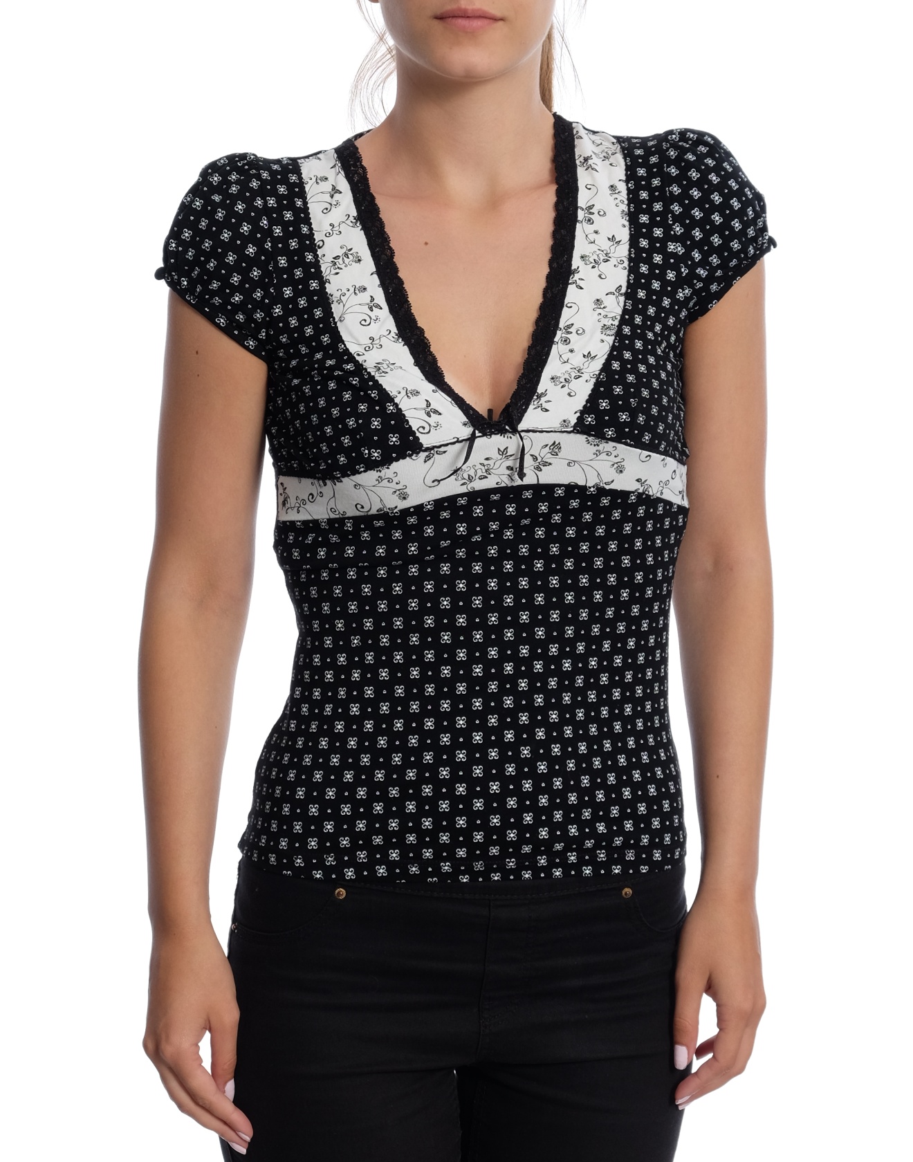 Дамска блуза с къс ръкав Reserved