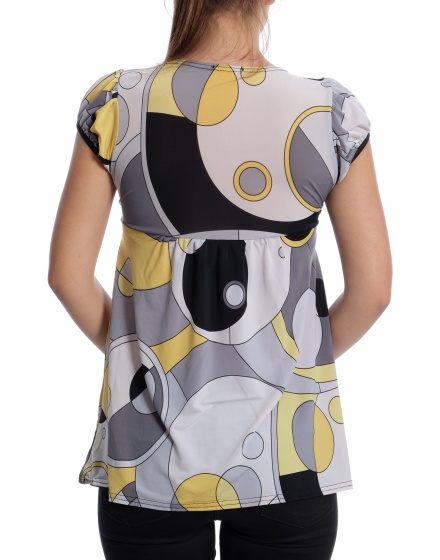 Дамска блуза с къс ръкав