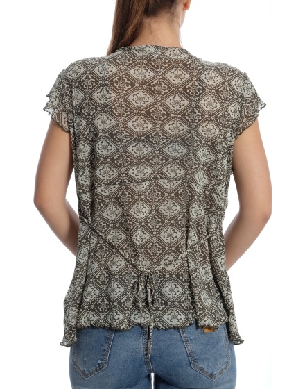 Дамска блуза с къс ръкав Casa Blanca