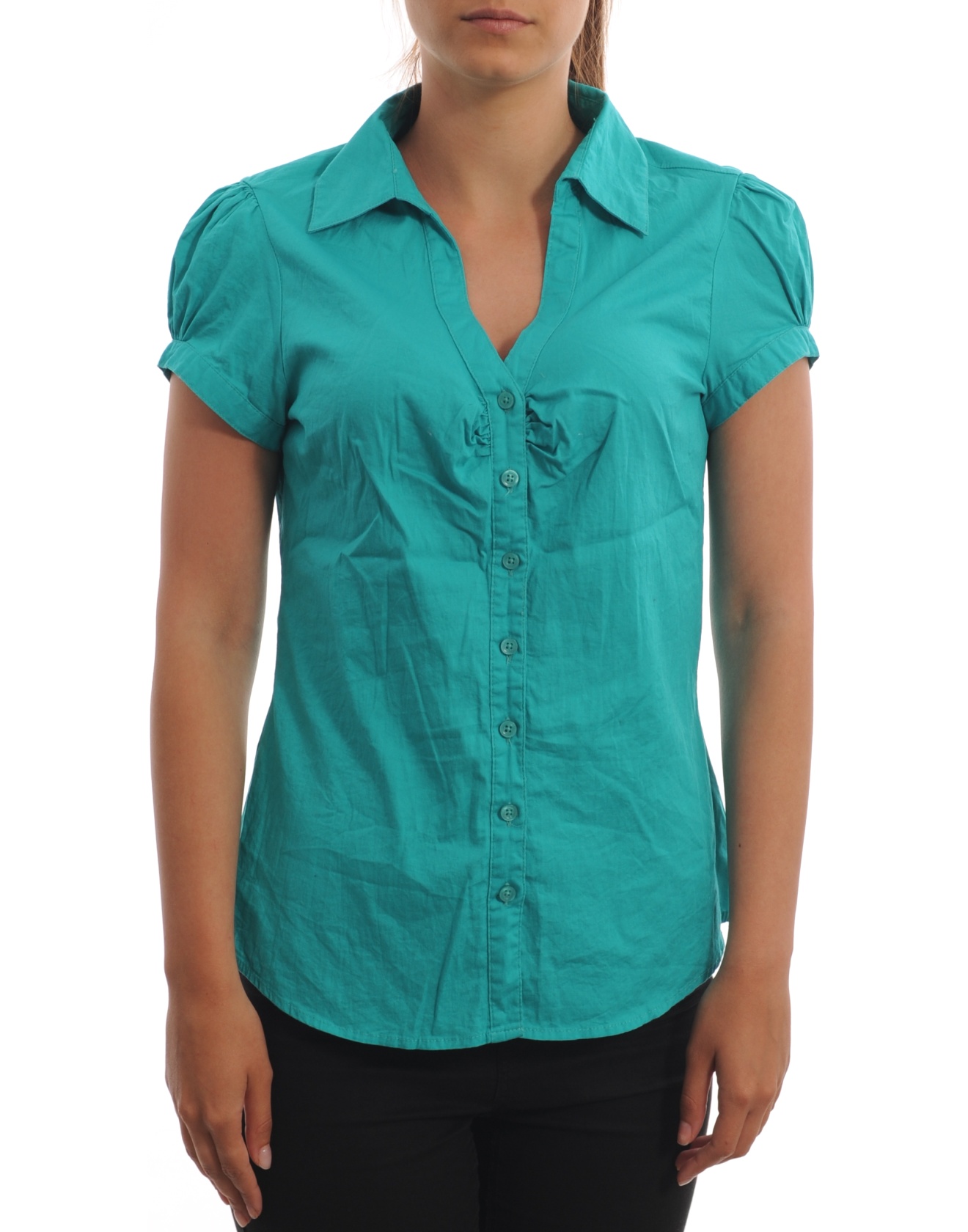 Дамска риза с къс ръкав Terranova