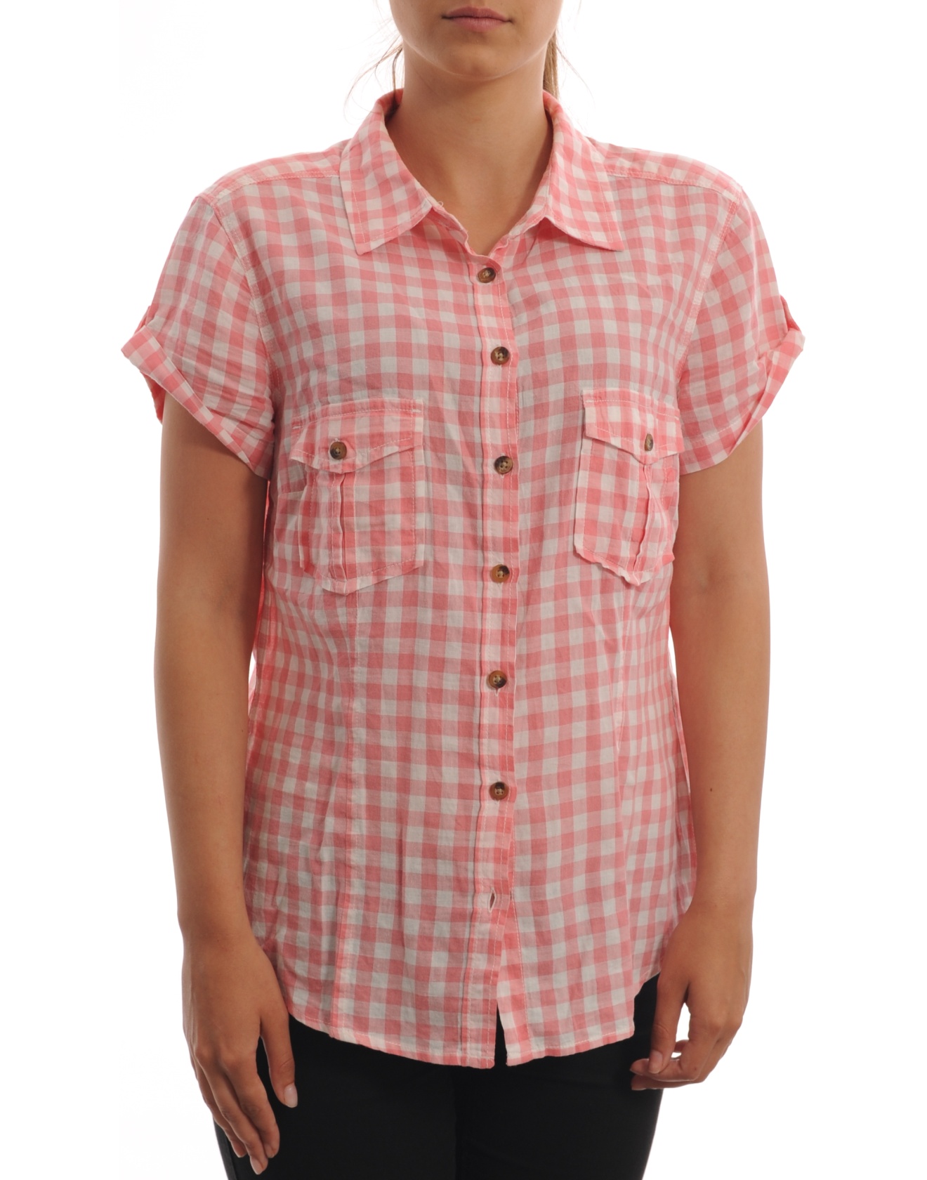 Дамска риза с къс ръкав H&M