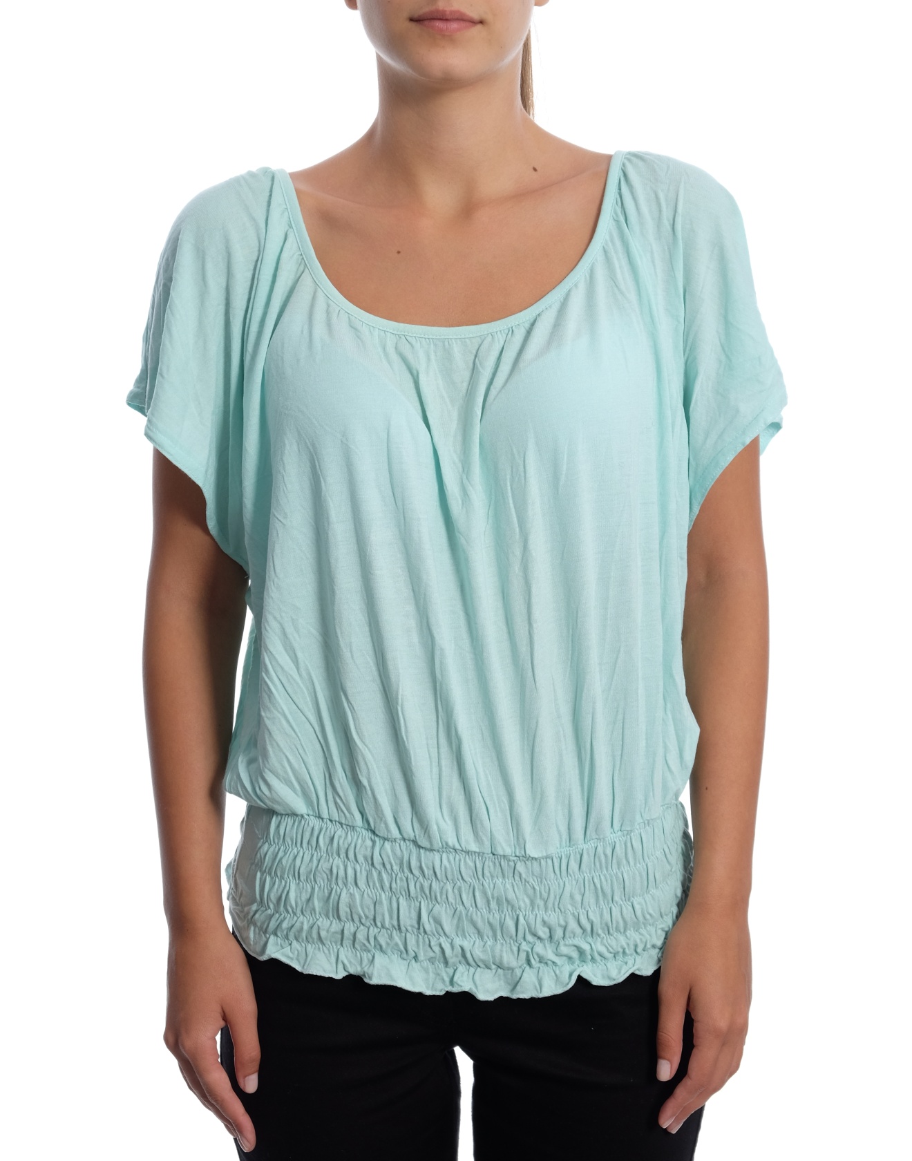 Дамска блуза с къс ръкав