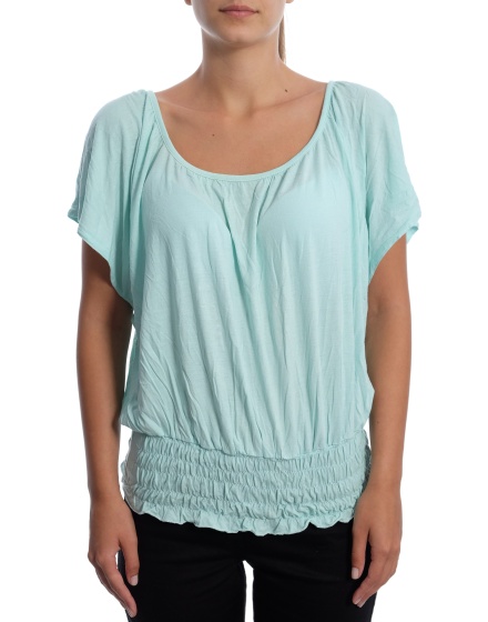 Дамска блуза с къс ръкав