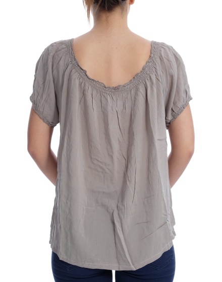 Дамска блуза с къс ръкав