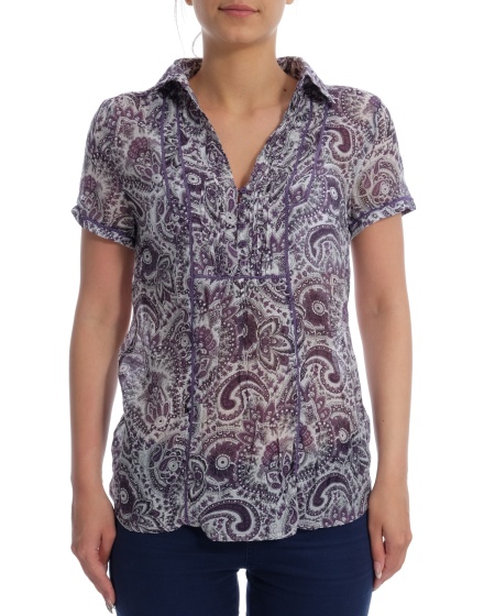 Дамска риза с къс ръкав Golden's