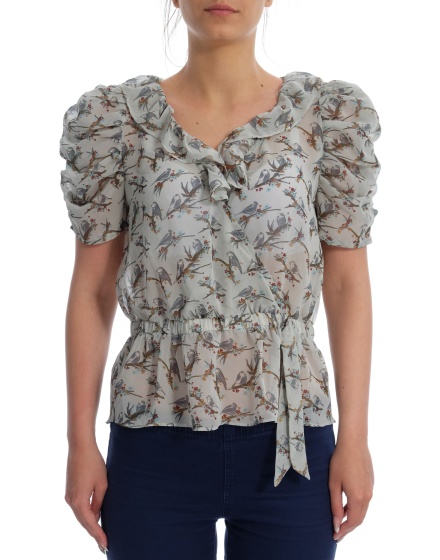 Дамска блуза с къс ръкав H&M