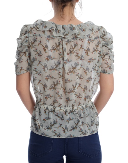 Дамска блуза с къс ръкав H&M