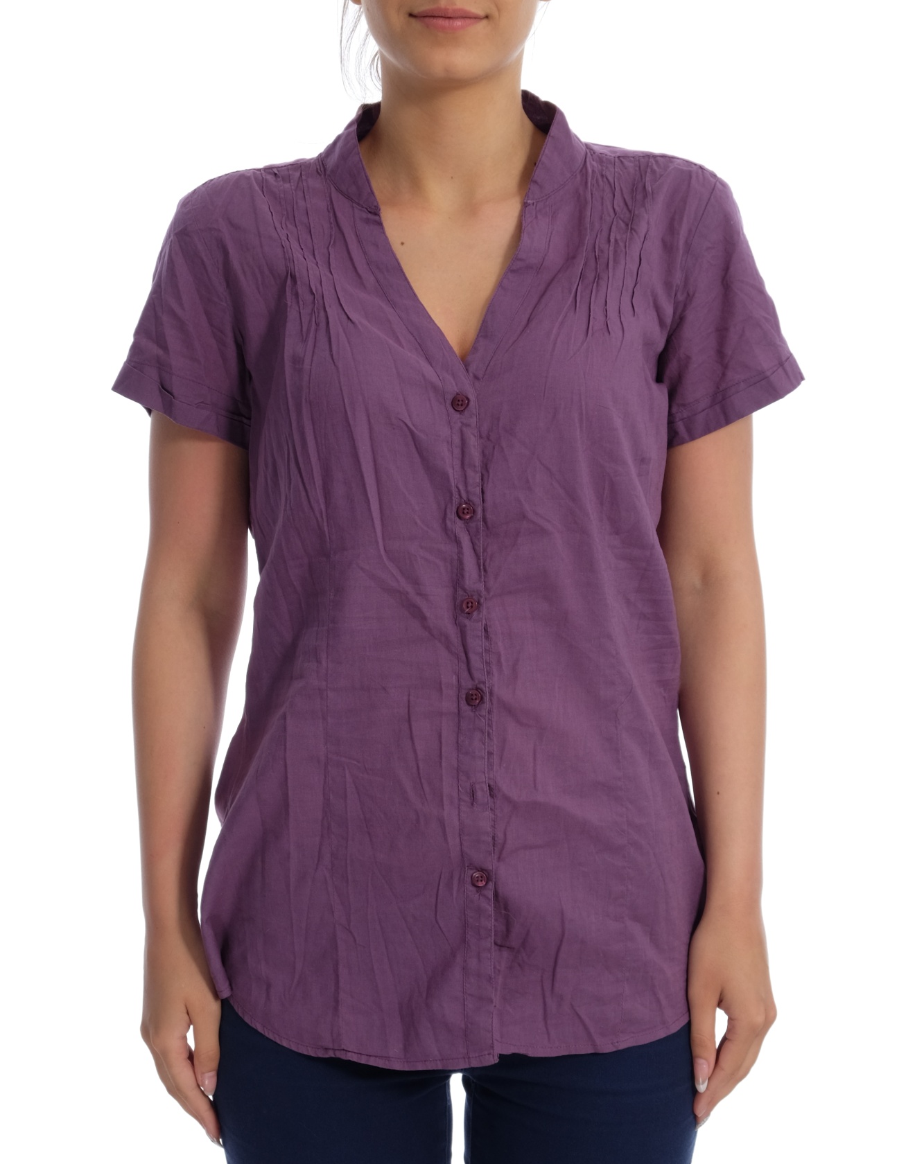 Дамска риза с къс ръкав Basic Style