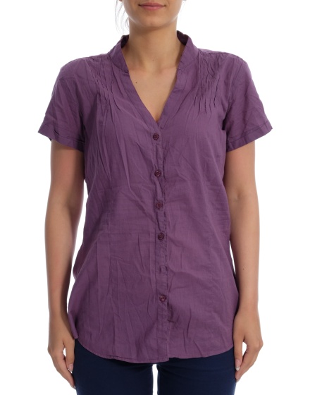 Дамска риза с къс ръкав Basic Style