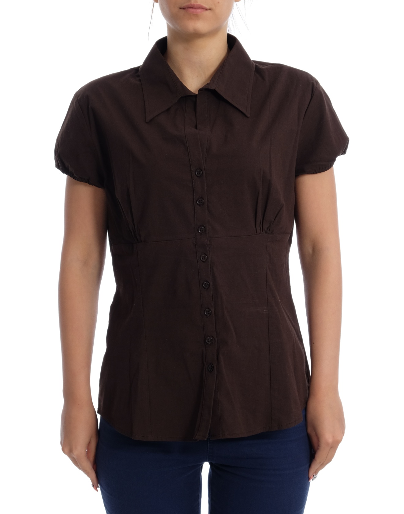 Дамска риза с къс ръкав Fishbone