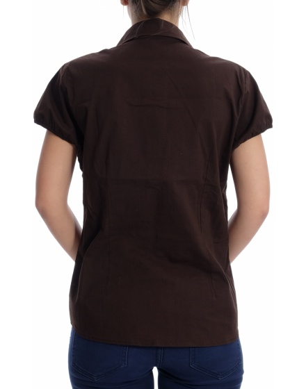 Дамска риза с къс ръкав Fishbone