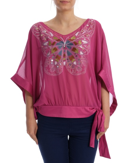 Дамска блуза с къс ръкав Florence+Fred