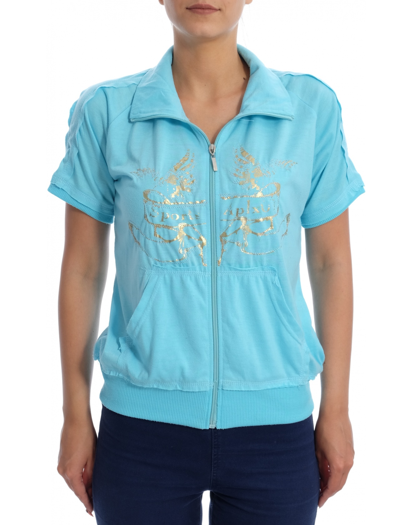 Дамска блуза с къс ръкав APLX