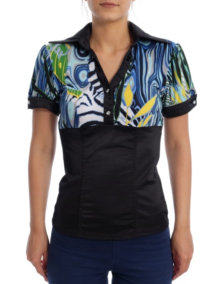 Дамска блуза с къс ръкав Gianetta