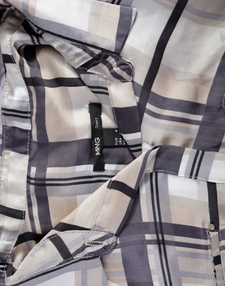 Дамска риза с къс ръкав MANGO