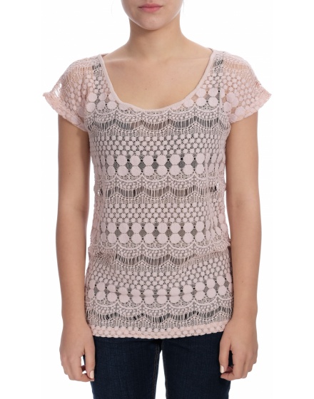 Дамска блуза с къс ръкав