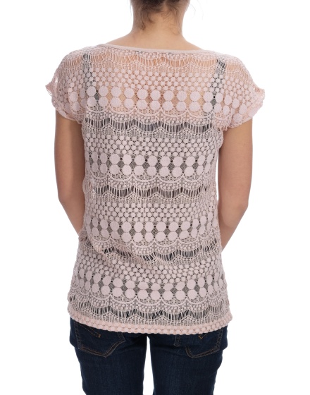 Дамска блуза с къс ръкав