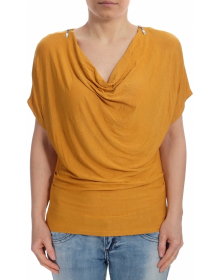 Дамска блуза с къс ръкав