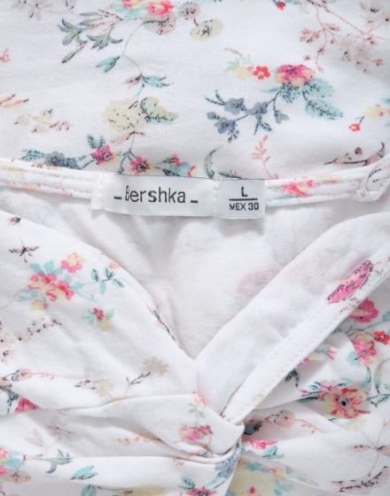 Дамска блуза с къс ръкав Bershka