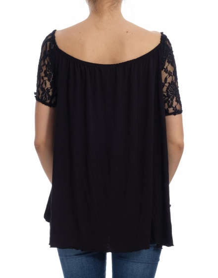 Дамска блуза с къс ръкав Bershka