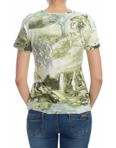 Дамска блуза с къс ръкав Gina Laura