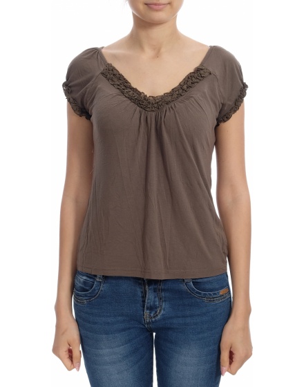 Дамска блуза с къс ръкав H&M