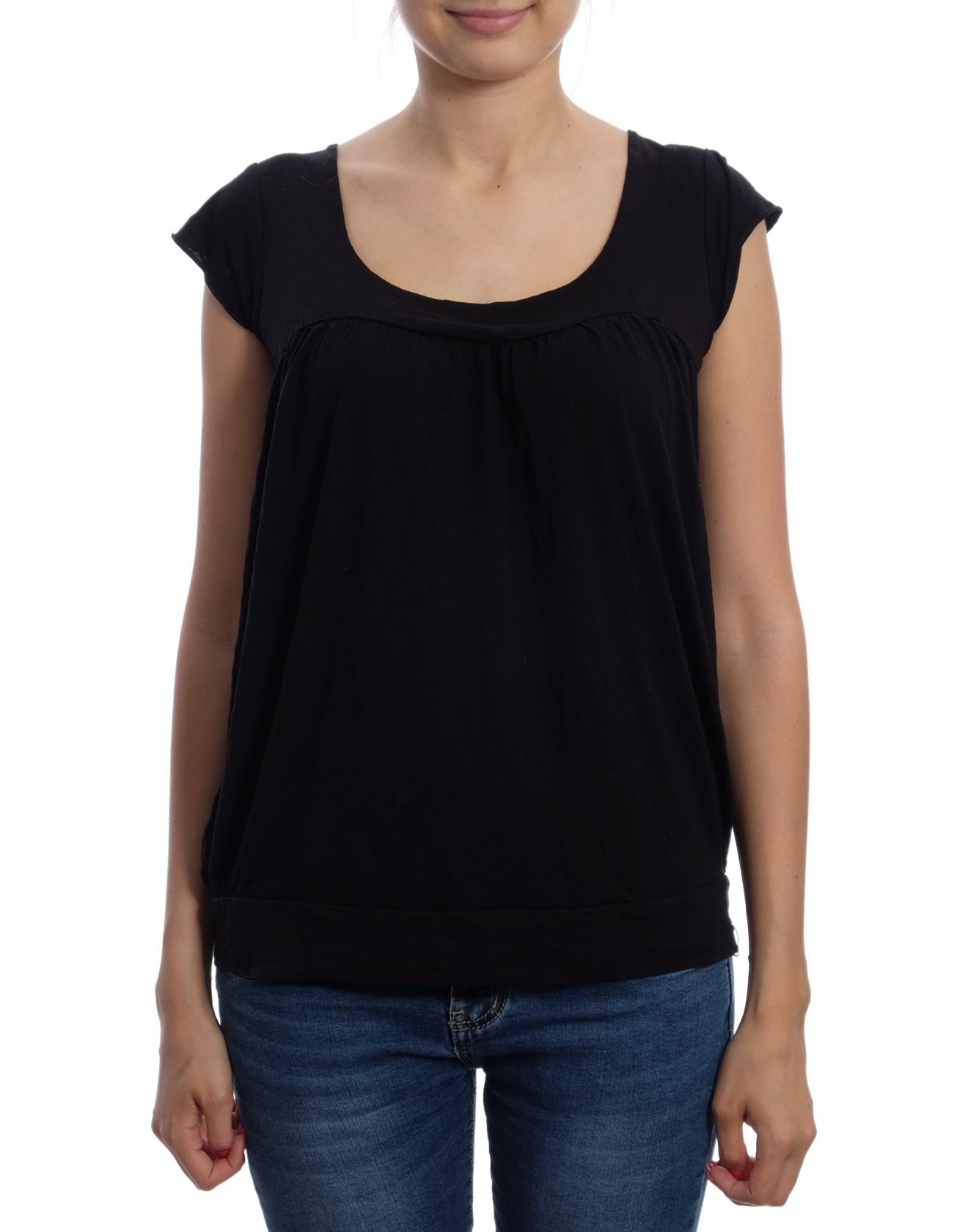 Дамска блуза с къс ръкав ESPRIT