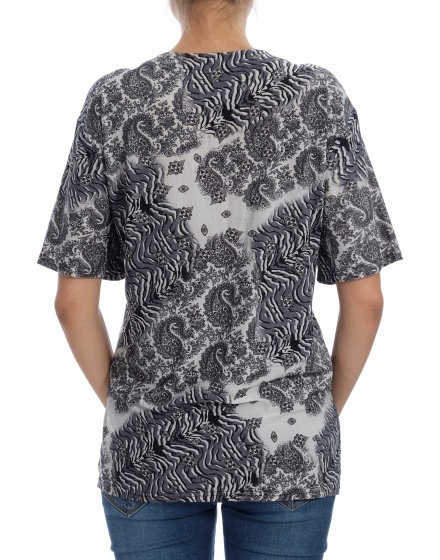 Дамска блуза с къс ръкав