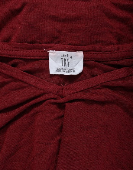 Дамска блуза с къс ръкав ZARA