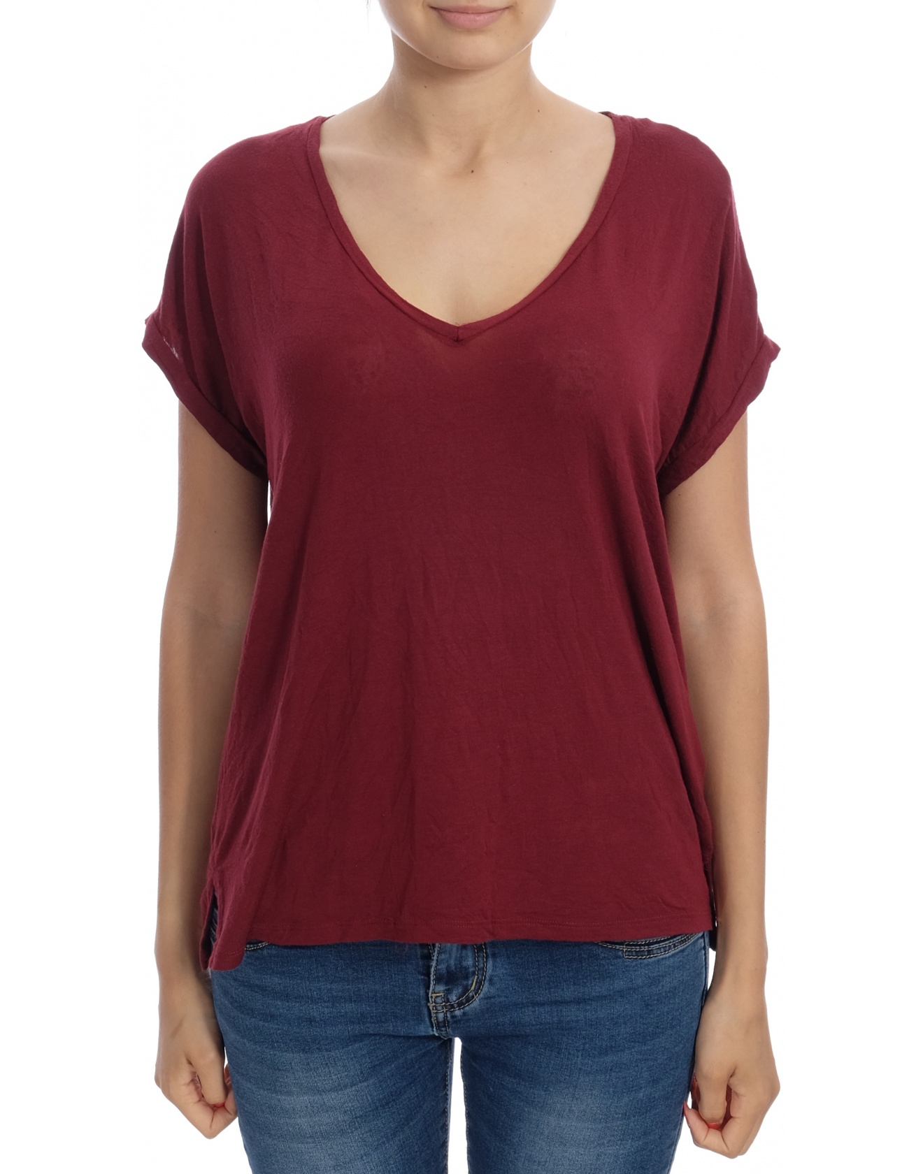 Дамска блуза с къс ръкав ZARA