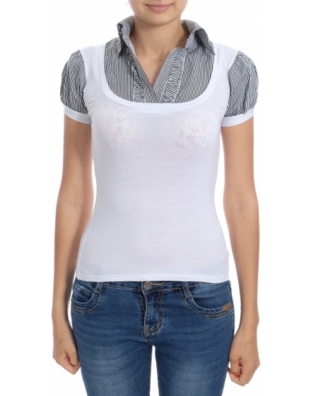 Дамска блуза с къс ръкав Made In Italy