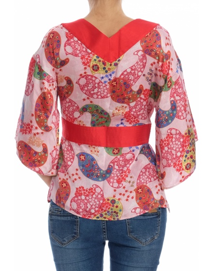 Дамска блуза с къс ръкав Pedro del Hierro