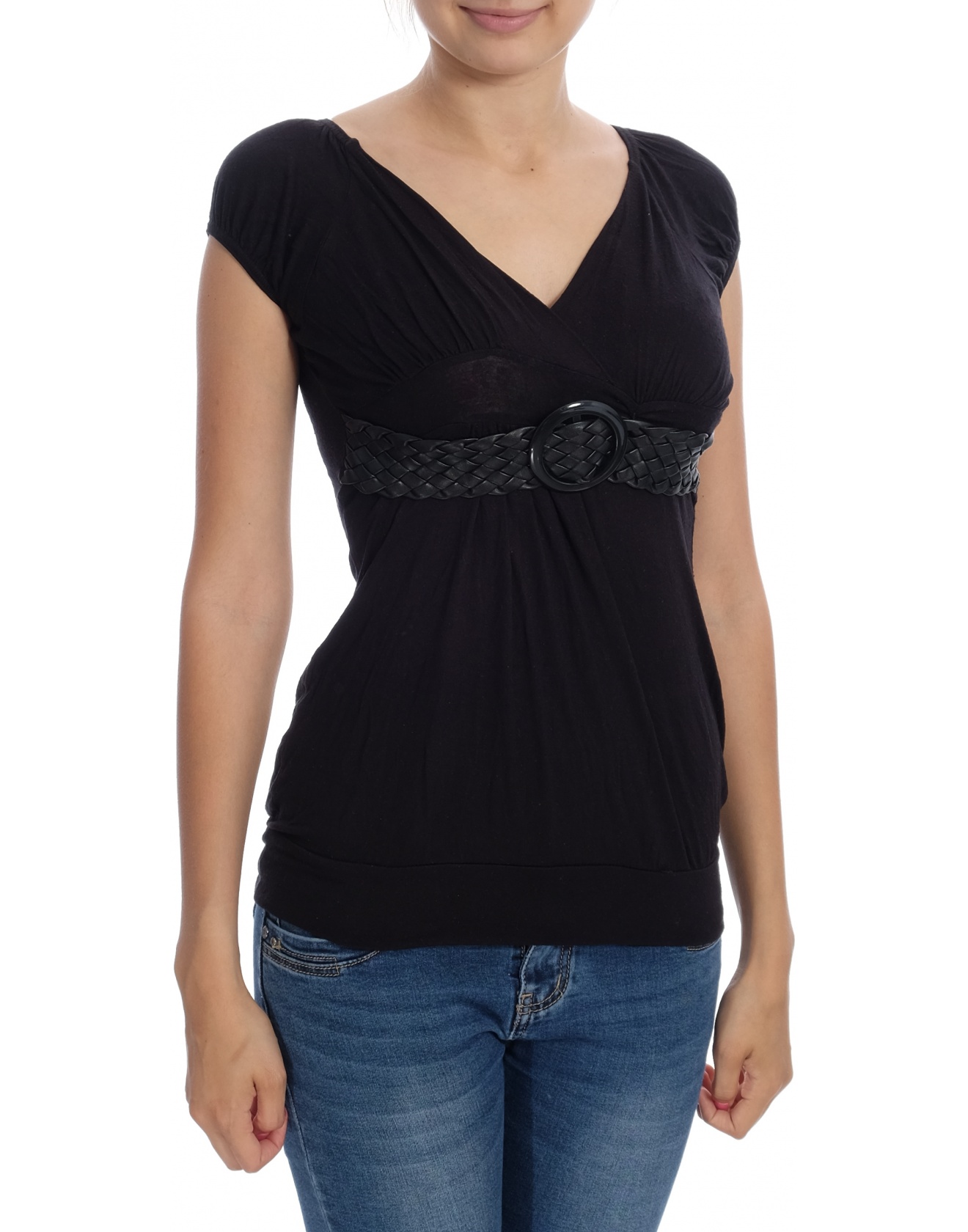 Дамска блуза с къс ръкав Queenz