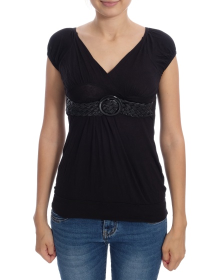 Дамска блуза с къс ръкав Queenz