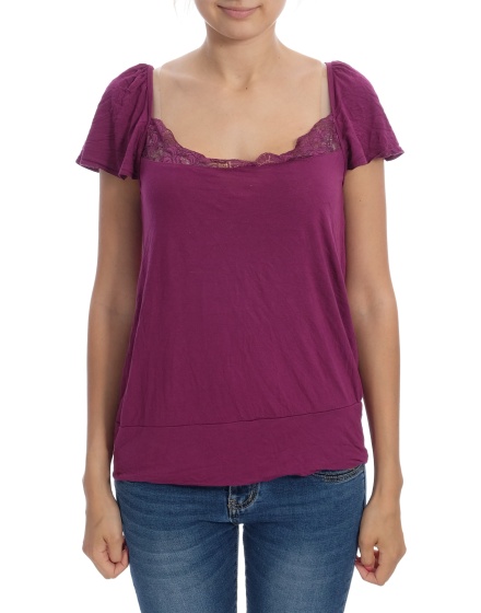 Дамска блуза с къс ръкав