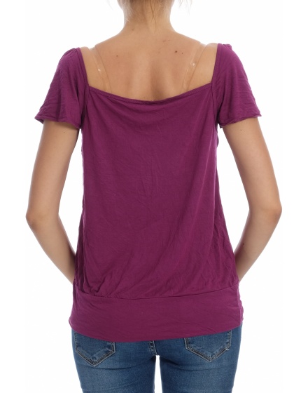 Дамска блуза с къс ръкав