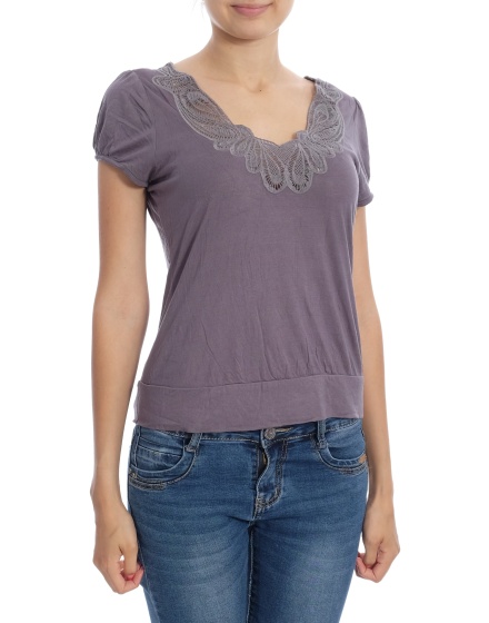 Дамска блуза с къс ръкав H&M