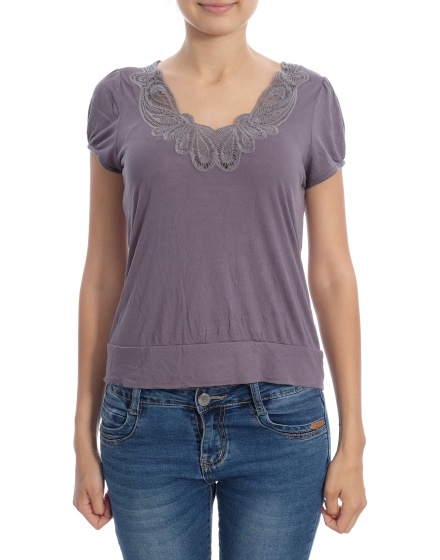 Дамска блуза с къс ръкав H&M