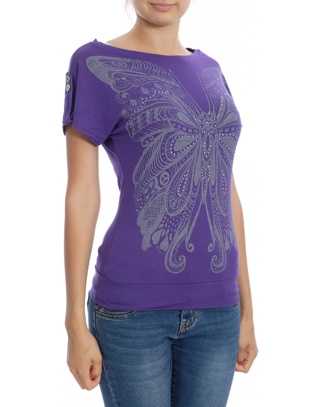 Дамска блуза с къс ръкав Inzan