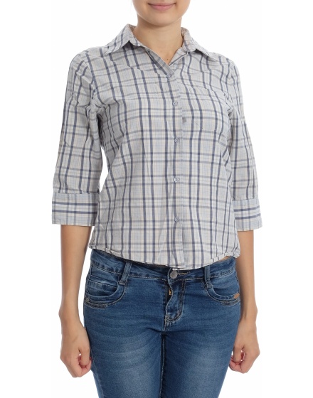 Дамска риза с къс ръкав H&M