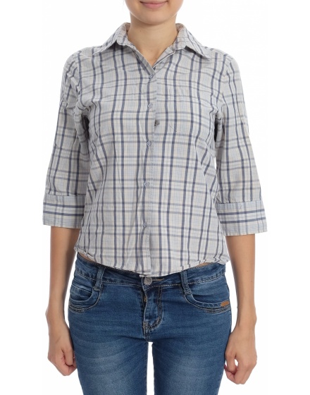 Дамска риза с къс ръкав H&M