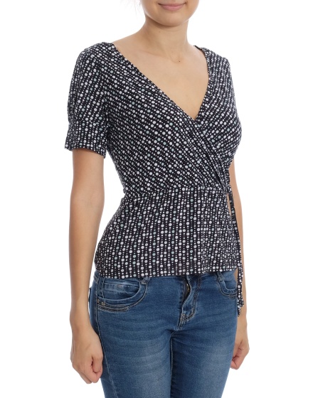 Дамска блуза с къс ръкав H&M