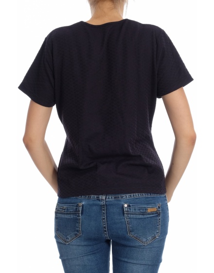 Дамска блуза с къс ръкав