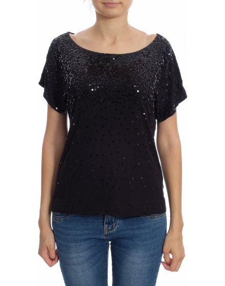 Дамска блуза с къс ръкав H&M