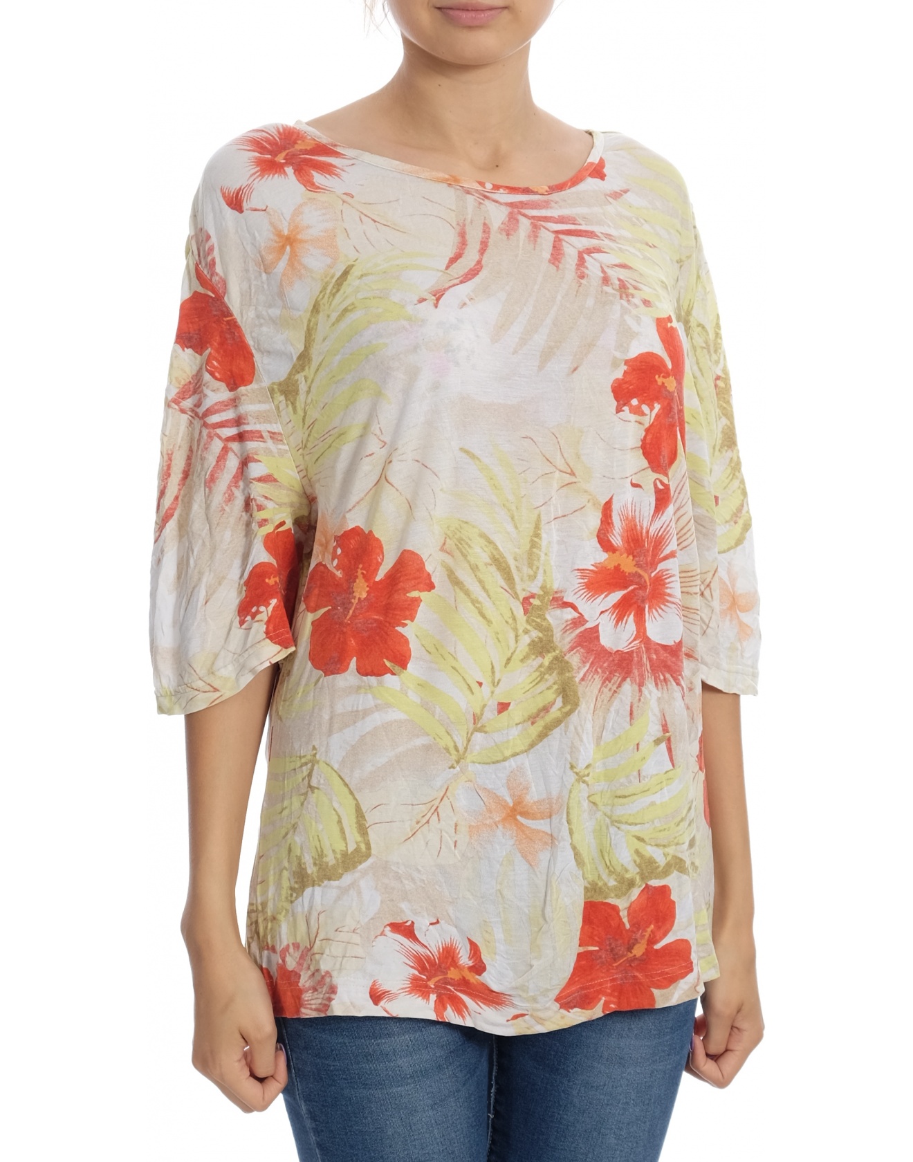 Дамска блуза с къс ръкав Delmod